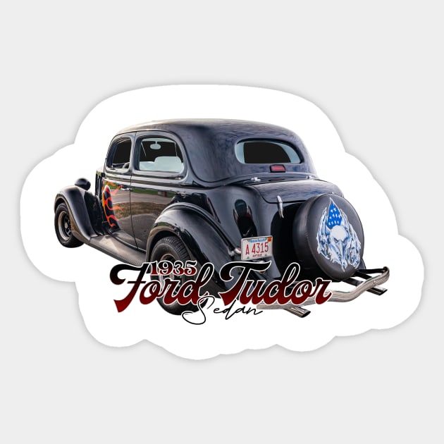 1935 Ford Tudor Sedan Sticker by Gestalt Imagery